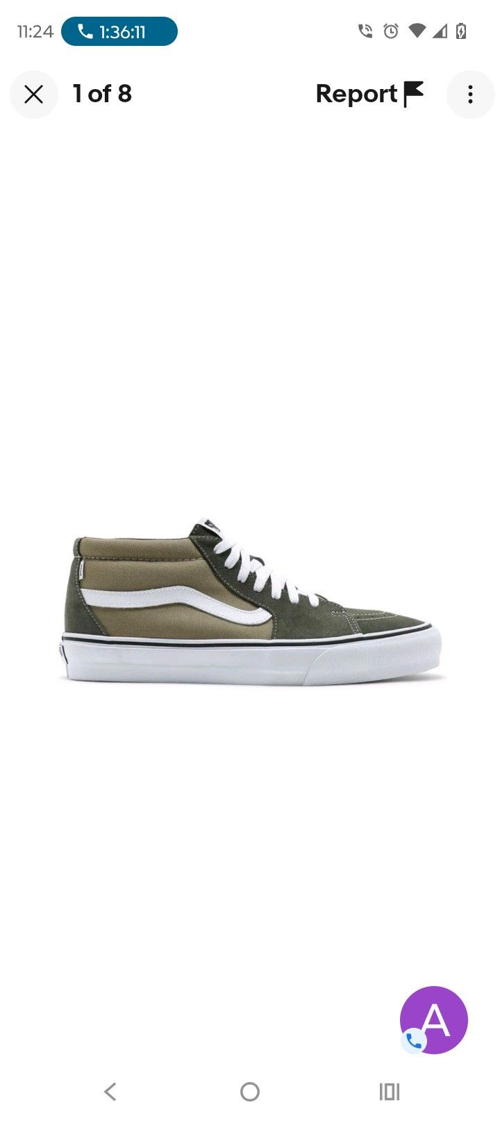 Vans Vault Sk8-Mid LX
JJJJound Green - Size 10.5 NIB