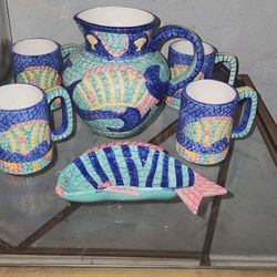 Jarra Y Tazas 