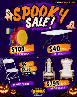 OCTOBER SALE !