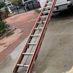 Excellent Condition 32 Feet And More Size Is Available Fiberglass Extension Ladders