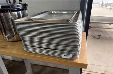 Lot of Commercial Aluminum Baking Sheet Pans