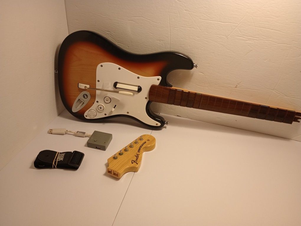 Rockband Sunburst Guitar For The Wii