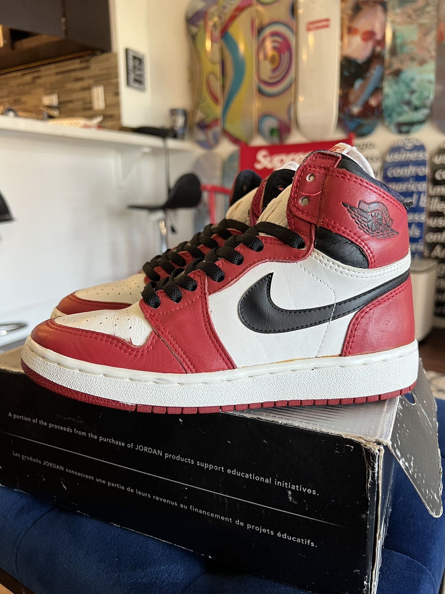 1985 OG Jordan 1 Sky Jordan Size 4.5
