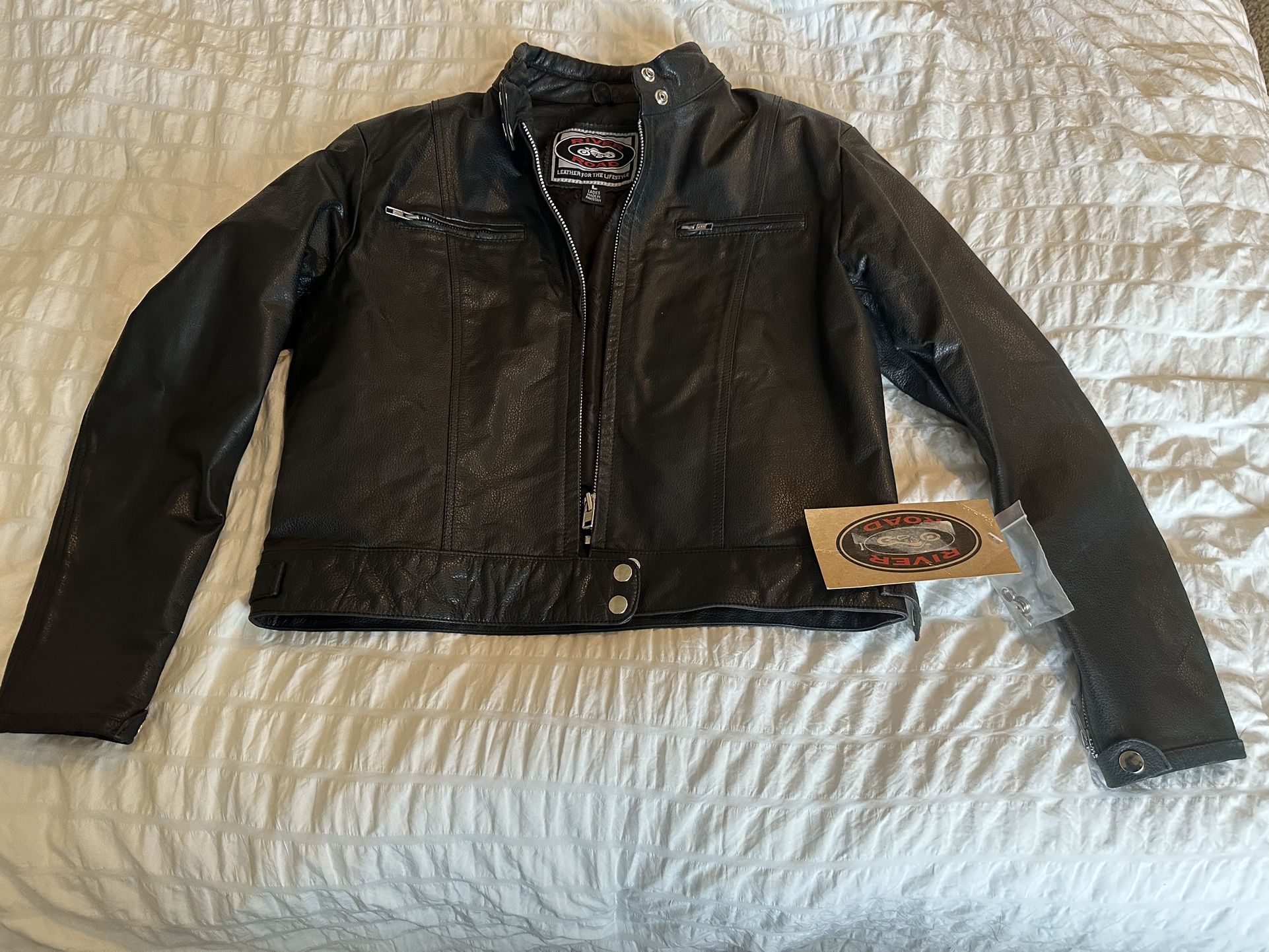 Woman’s New Leather Jacket Size- L