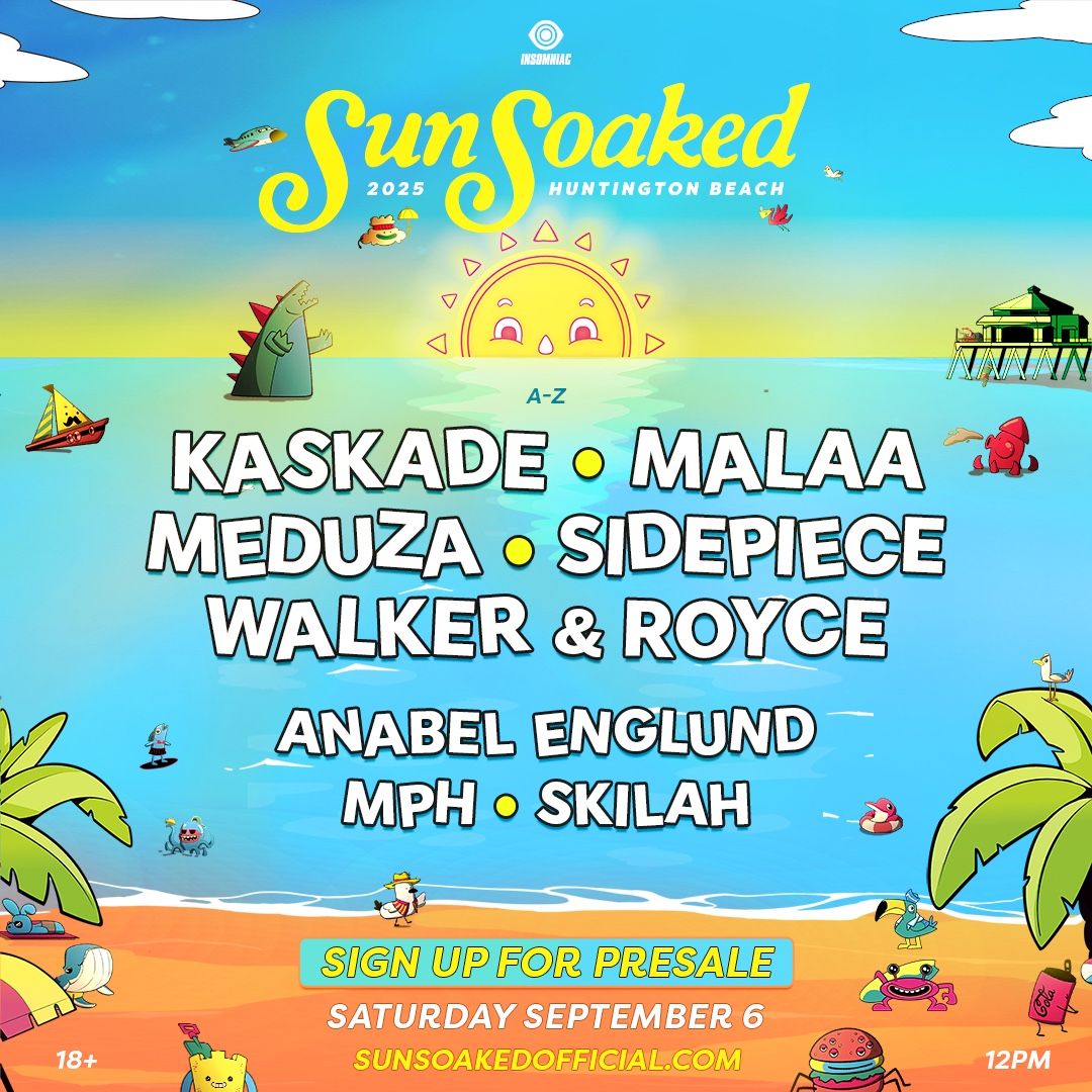 SUN SOAKED GA TICKETS (2 For $120)