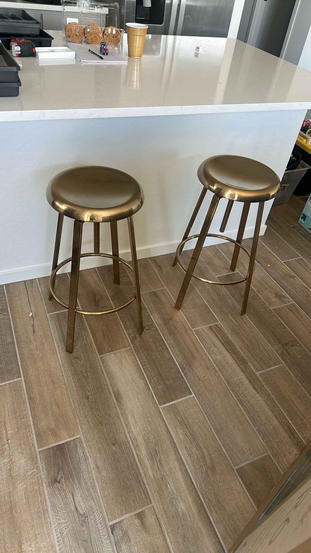 Gold Bar Stools