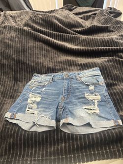 Aeropostale Distressed Denim Jean Shorts