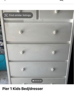 Pier1 Kids Bed/Dresser