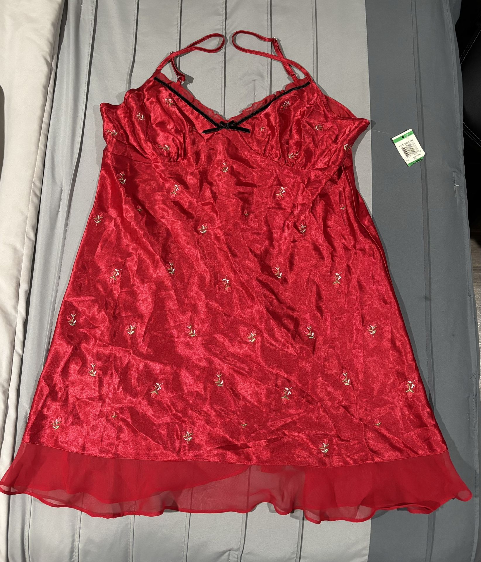 Morgan Taylor Intimates Sweet Valentine Red Nightgown - Size Large, NTW
