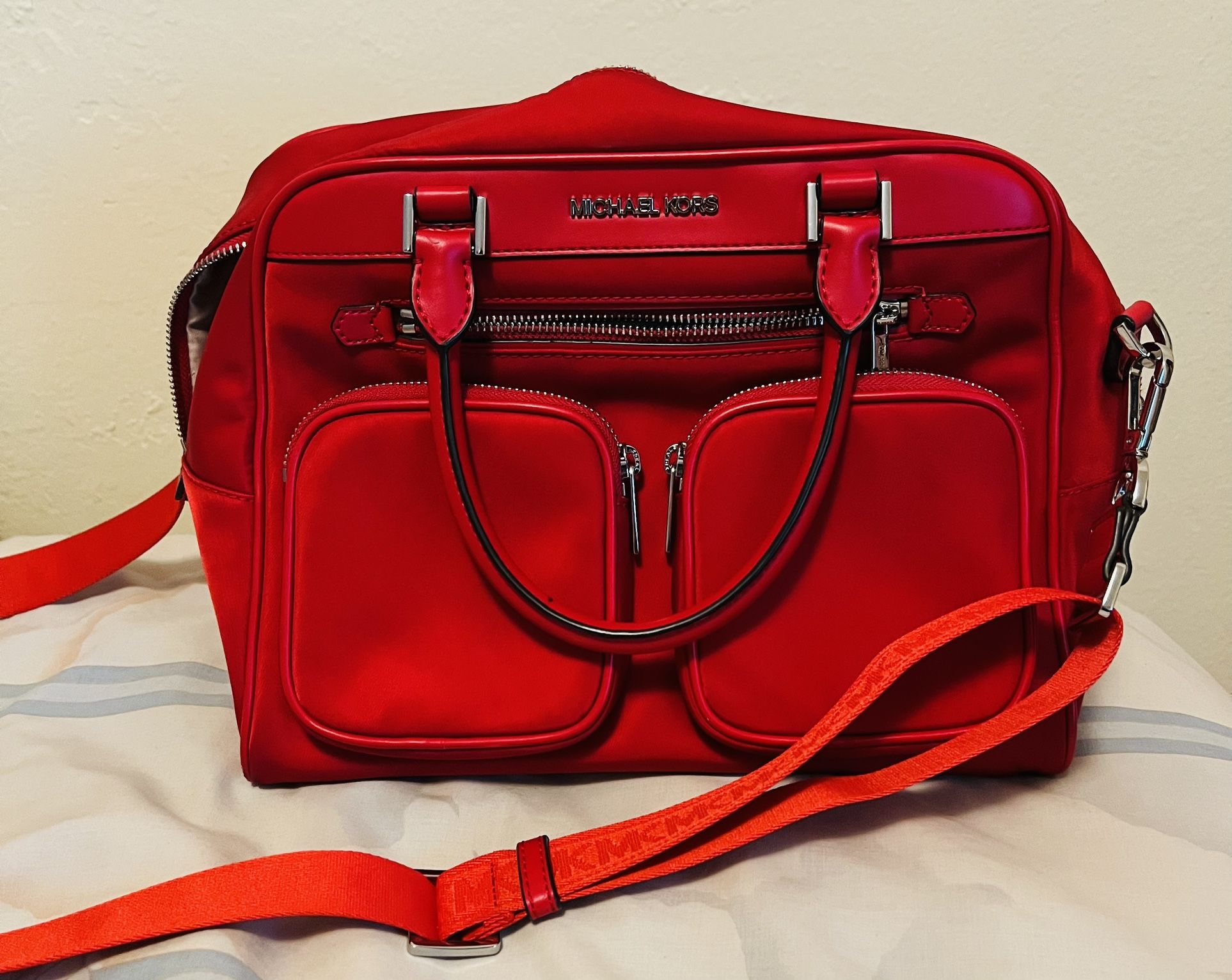 MICHAEL KORS RED HANDBAG