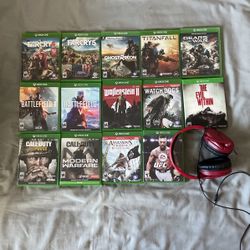 Xbox One Games plus Turtle Beach Headset