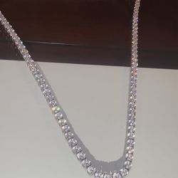 Moissanite Tennis Chain, 