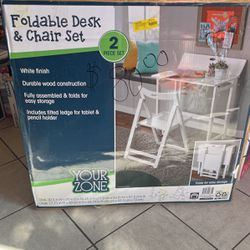 Foldable desk & Chair Set