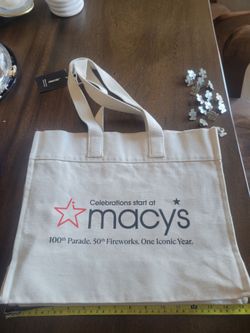 New Macy's Canvas Bag and Macy's Cactus Pins