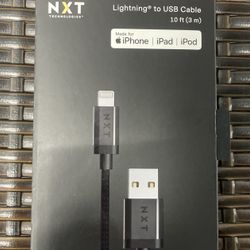 NXT Lightning to 10’ USB Cable iPhone iPad iPod - MIP