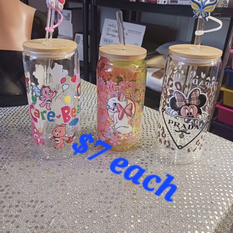 Glass Water Cup