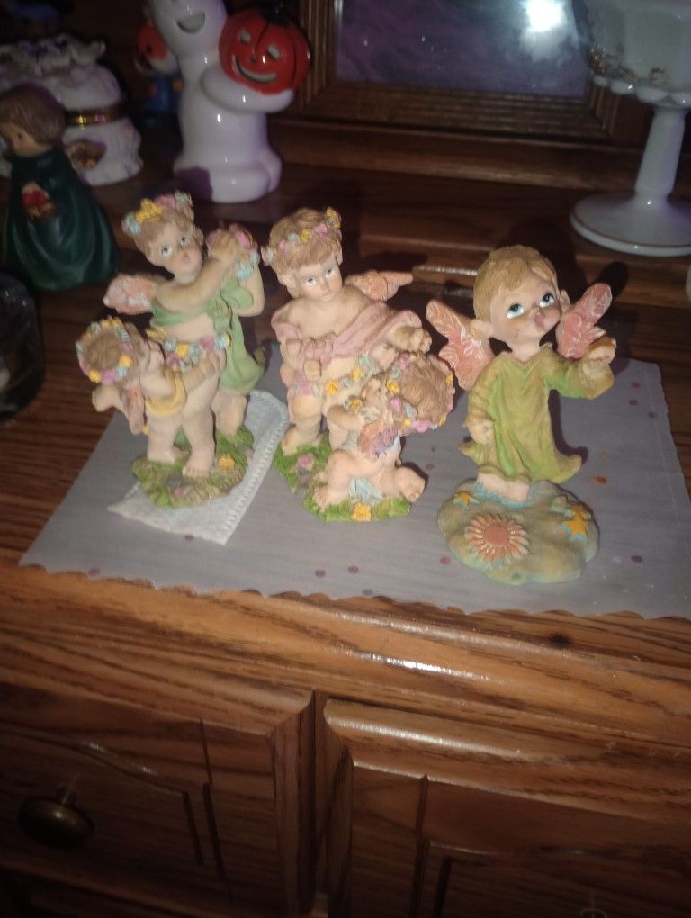 3 Angel Figurines