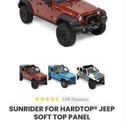 Sunrider for Hardtop Jeep Wrangler JL UNLTD 2018 CURR Black Twill