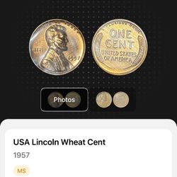 MS 1957 - USA Lincoln Wheat Penny 