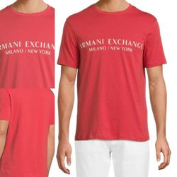 AIX Armani Exchange Men's slim fit Milano New York Logo Graphic T-Shirt size S