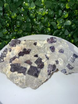 UV Reactive Purple Fluorite Crystal Cluster