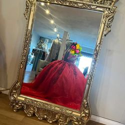 Red quince/sixteen dress