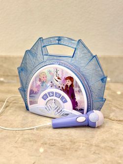 Disney Frozen Bluetooth Sing Along Boombox w/ Microphone – Lights & Music