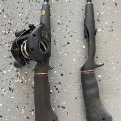 Bass Bait Caster Rods And Bantam Reel