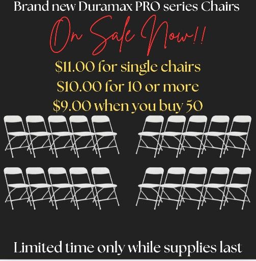 White Duramax Pro Chairs