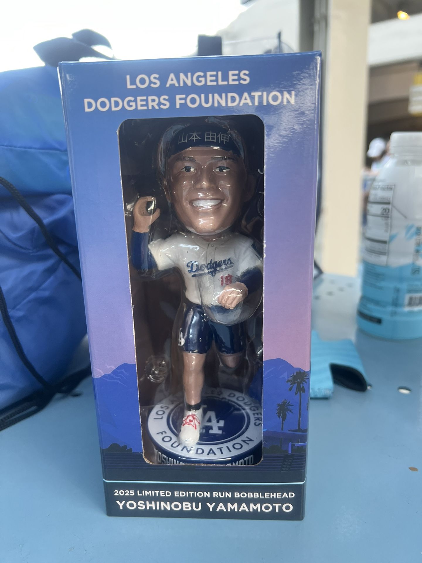 Yoshinobu Yamamoto 2025 Dodger Run Limited Edition Bobblehead Rare Dodgers Lakers Kobe Milwaukee 