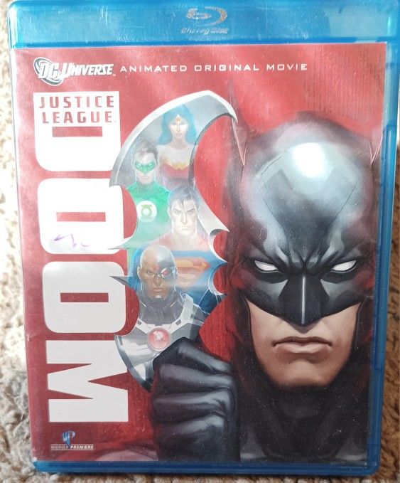 Batman Doom Movie Cartoon Blu Ray DC Comics Hero Justice League