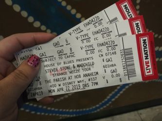 RIGHT NOW!!! 3 tix to stevie stone tonight!!