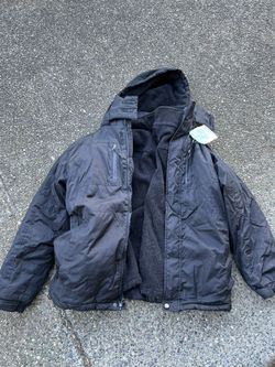 CB Sport Black Hooded Winter Jacket M