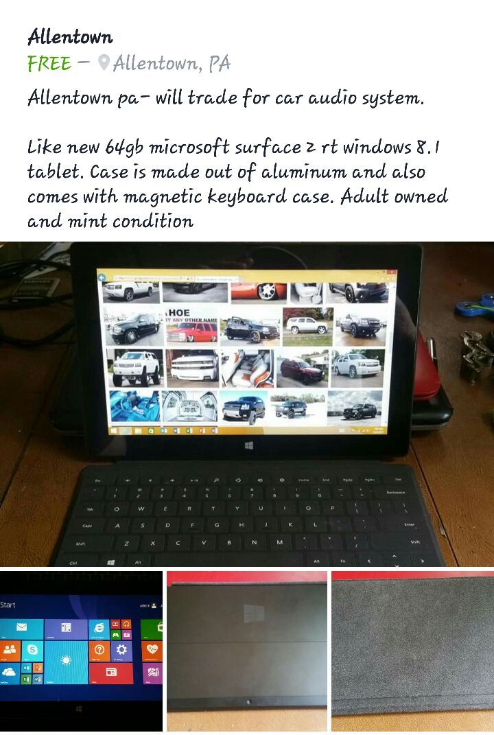 Microsoft surface tablet