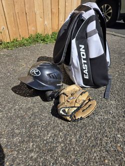 Baseball Bag Glove Helmet