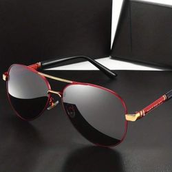 Unisex Stylish Red Frame Sunglass