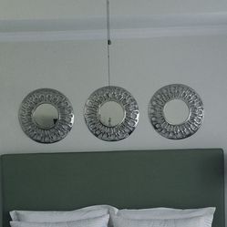 Metal Decorative mirrors for sale.