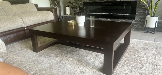 Large Brown Coffee Table