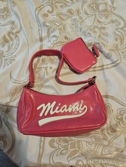 Hot Pink Miami Purse And Coin Purse
