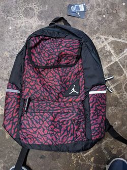 Jordan red elephant school backpack new
