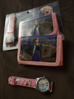 Frozen Wallet and watch set