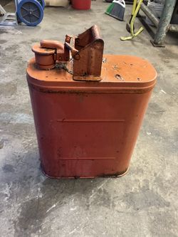 Steel Gas Can, 5 Gallons.