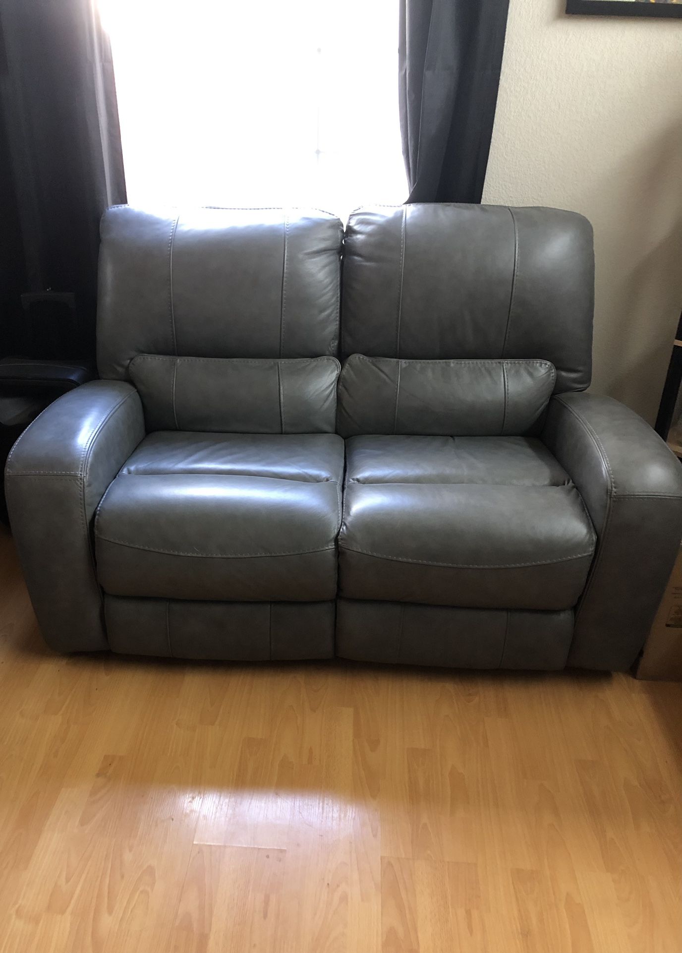 Grey Power Couch Recliner