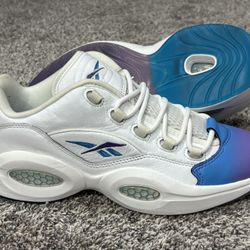 Men's REEBOK ‘Question Low’ Glitch Leather Sneakers Size US 11