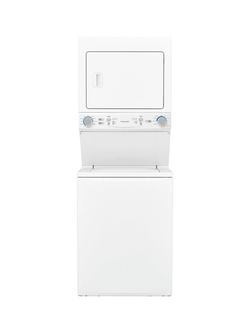 Frigidaire - 3.9 cu. ft. Washer and 5.5 cu. ft. Electric Dryer Combo in White with Quick Wash & Dry Cycle and MaxFill Wash Cycle