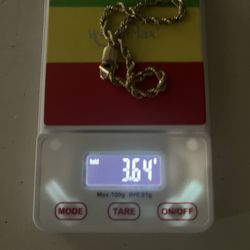 14k 7.5 inch rope bracelet 3.64 grams 