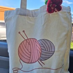 Flower Tote Bag  Charm 