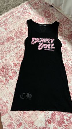 Chrome Hearts Deadly Doll Black Tank Dress