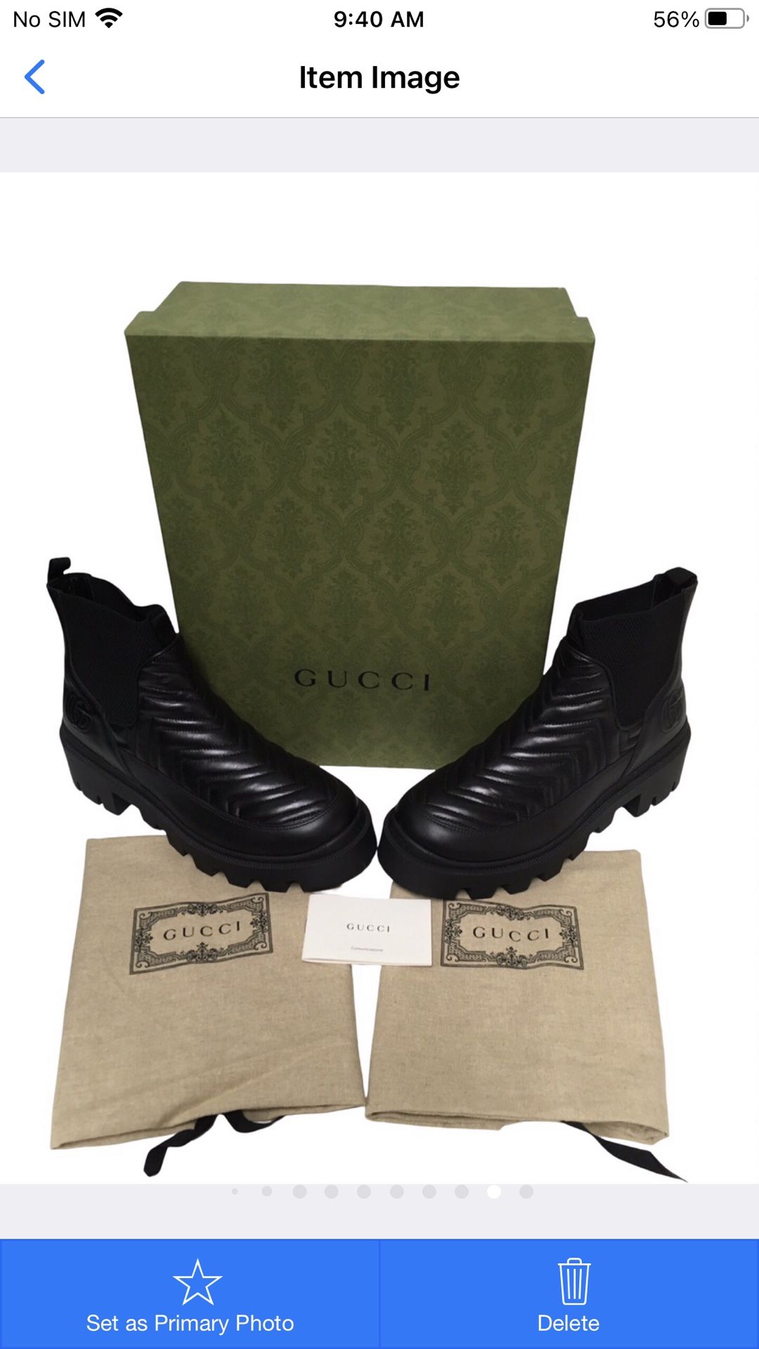Gucci Boot Shoes Matelasse EPJ031844