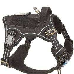 New in box Tactical Dog Harness for Medium Dogs No Pull, Famous TIK Tok No Pull Dog Harness, Fit Smart Reflective Pet Walking Harness for Training, Ad